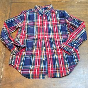 Chaps boys plaid Christmas colors size 7 boys